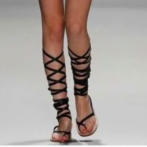 DEREK LAM Hanae Neutral / Tan Gladiator Sandal 7